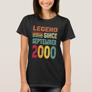 Legende sinds september 2000 22e verjaardag 22 jaa t-shirt