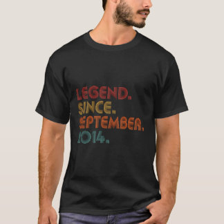  legende sinds september 2014 Retro 9th Birt T-shirt