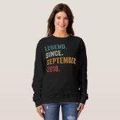 Legende sinds september 2018 4e verjaardag 4 jaar trui (Voorkant volledig)