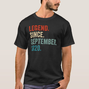 Legende sinds september 2020 2e verjaardag 2 jaar t-shirt