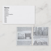 Legende stichtingen, van "Della Architettura", pub Visitekaartje (Voorkant / Achterkant)