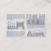 Legende stichtingen, van "Della Architettura", pub Visitekaartje (Achterkant)