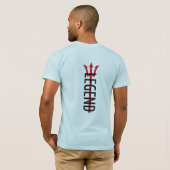 Legende T-Shirt – Trident Design Mythische Krijger (Achterkant volledig)