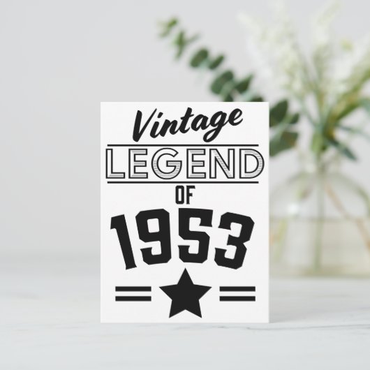 Legende uit 1953 briefkaart (Staand voorkant)