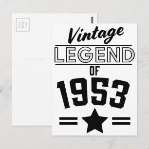 Legende uit 1953 briefkaart