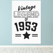 Legende uit 1953 canvas afdruk (Insitu (Houten vloer))