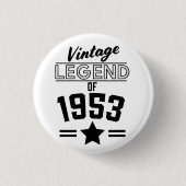 Legende uit 1953 ronde button 3,2 cm (Voorkant)