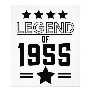 legende uit 1955 foto afdruk