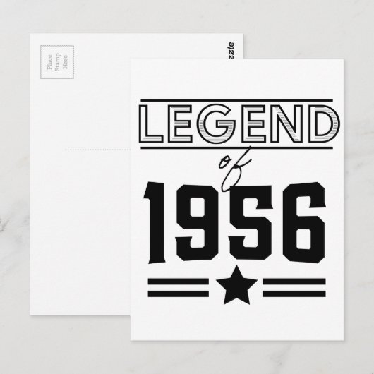 Legende uit 1956 briefkaart (Voorkant / Achterkant)