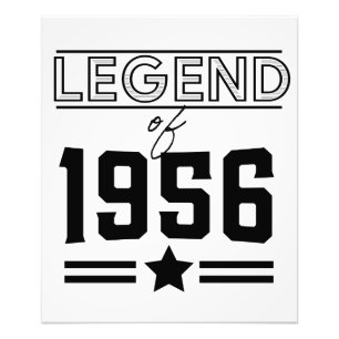 Legende uit 1956 foto afdruk