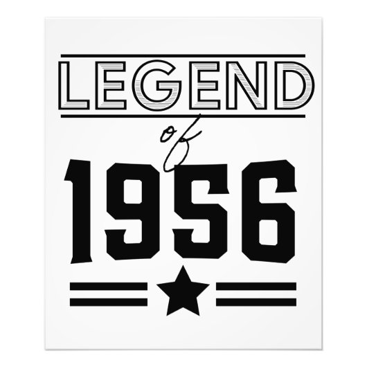 Legende uit 1956 foto afdruk (Voorkant)
