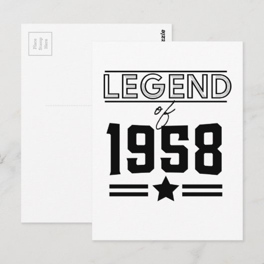 Legende uit 1957 op ansichtkaart briefkaart (Voorkant / Achterkant)