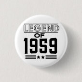 legende uit 1959 ronde button 3,2 cm (Voorkant)