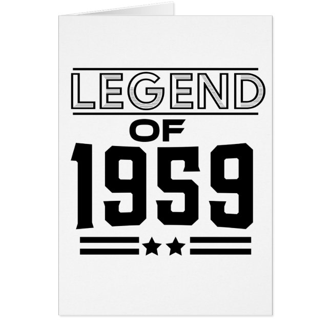  legende van 1959 (Voorkant)