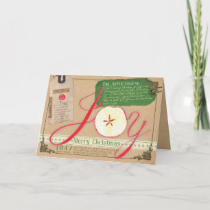 Legende van Apple Feestdagen Kaart