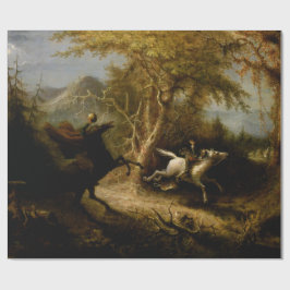 Legende van de Hoofdloze Ruiter Halloween Geest Cadeaupapier