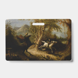 Legende van de Koploze Ruiter Halloween Geest Badge