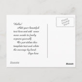 Legende van de lucht aanpasbaar briefkaart (Achterkant)
