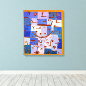 Legende van de Nijl | Paul Klee | Canvas Afdruk (Insitu (Houten vloer))