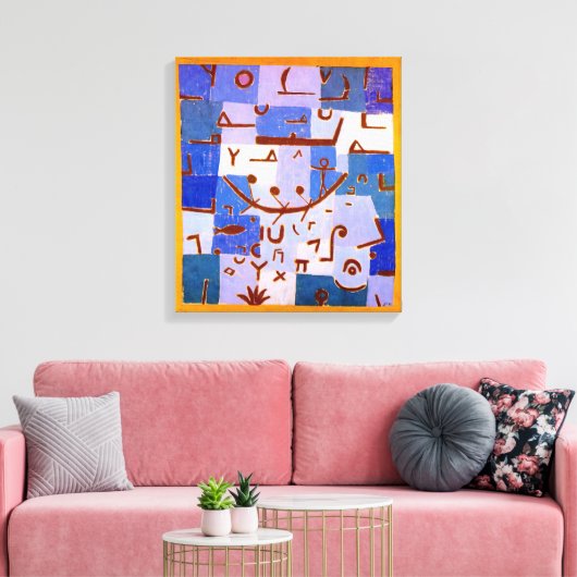 Legende van de Nijl | Paul Klee | Canvas Afdruk (Insitu (Woonkamer))