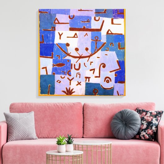 Legende van de Nijl | Paul Klee | Canvas Afdruk (Insitu (Woonkamer))