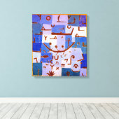 Legende van de Nijl | Paul Klee | Canvas Afdruk (Insitu (Houten vloer))