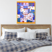 Legende van de Nijl | Paul Klee | Canvas Afdruk (Insitu (Slaapkamer))