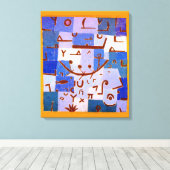 Legende van de Nijl | Paul Klee | Canvas Afdruk (Insitu (Houten vloer))