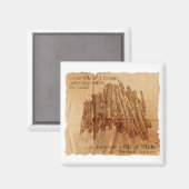 Legende van de Onnatuurlijke Stapel van Stokken ma Magneet (Voorkant / Achterkant)