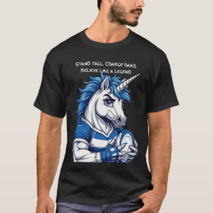 Legende van de Scrum Schotland's Eenhoorn Charge T-shirt