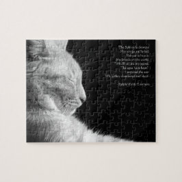 Legende van de Sphynx (zwart-wit) Legpuzzel