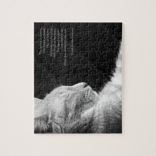 Legende van de Sphynx (zwart-wit) Legpuzzel (Verticaal)