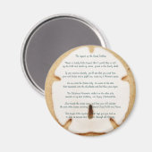 Legende van de Zand Dollar Ronde Magneet (Voorkant / Achterkant)