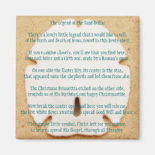 Legende van de Zanddollarmagneet Magneet