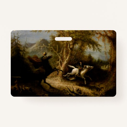 Legende van Headless Horseman Halloween Ghost Badge (Voorkant)