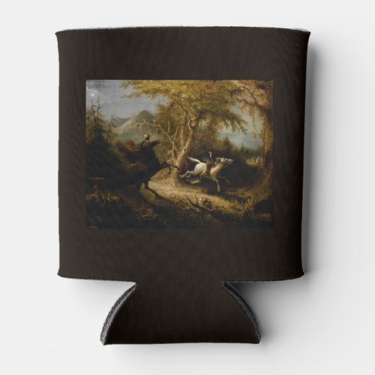 Legende van Headless Horseman Halloween Ghost Blikjeskoeler (Voorkant)