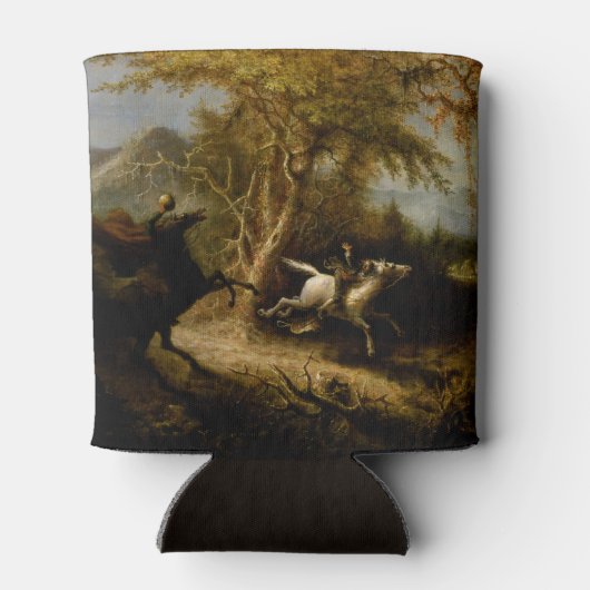 Legende van Headless Horseman Halloween Ghost Blikjeskoeler (Achterkant)