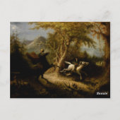 Legende van Headless Horseman Halloween Ghost Briefkaart (Achterkant)