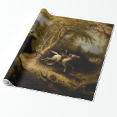Legende van Headless Horseman Halloween Ghost Cadeaupapier (Uitgerold)