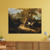 Legende van Headless Horseman Halloween Ghost Canvas Afdruk (Insitu (Woonkamer))