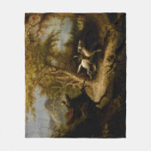 Legende van Headless Horseman Halloween Ghost Fleece Deken (Voorkant)
