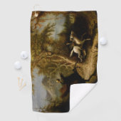 Legende van Headless Horseman Halloween Ghost Golfhanddoek (Insitu)