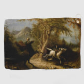 Legende van Headless Horseman Halloween Ghost Golfhanddoek (Horizontaal)