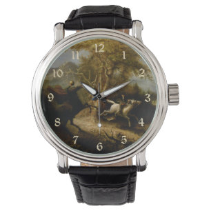 Legende van Headless Horseman Halloween Ghost Horloge