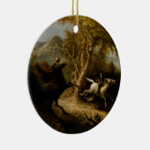 Legende van Headless Horseman Halloween Ghost Keramisch Ornament (Rechts)