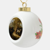 Legende van Headless Horseman Halloween Ghost Keramische Bal Ornament (Rechts)