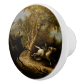 Legende van Headless Horseman Halloween Ghost Keramische Knop (Rechts)