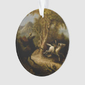 Legende van Headless Horseman Halloween Ghost Ornament (voorkant)