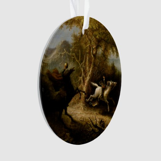 Legende van Headless Horseman Halloween Ghost Ornament (voorkant)