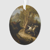 Legende van Headless Horseman Halloween Ghost Ornament (voorkant)